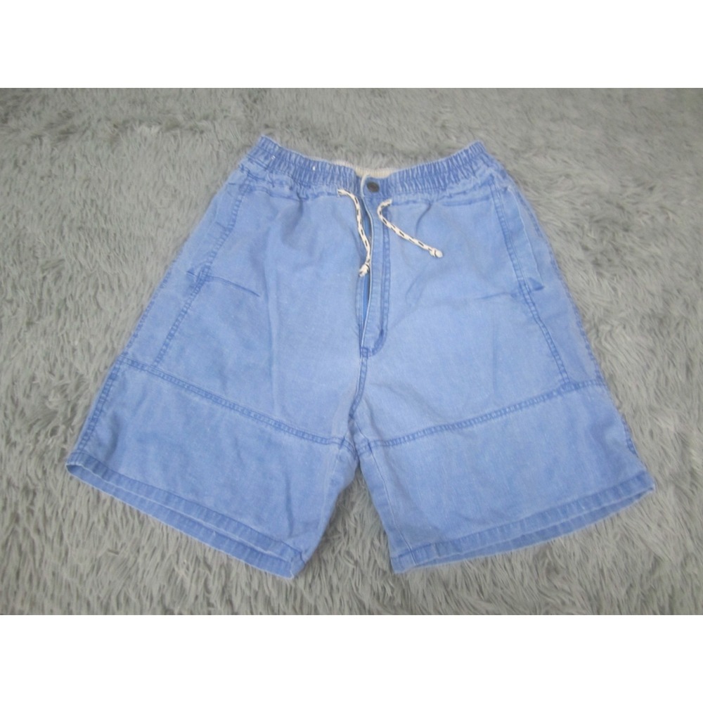 VTG Weekends Shorts Adult Medium Tall Blue Faded Wash Stretch Waist w/Pockets